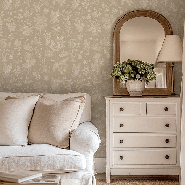 bajo bosque beige